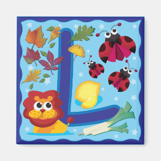 手紙L マグネット