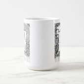 手紙Mのマグ、エリザベスSampsonのコーヒー・マグによる芸術 コーヒーマグカップ (中央)