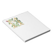 手紙Mのモノグラムの（紋章の）フラ・ダ・リ ノートパッド (アングル)