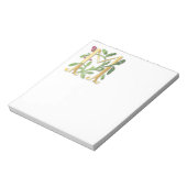 手紙Mのモノグラムの（紋章の）フラ・ダ・リ ノートパッド (回転)