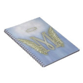 手紙Mの天使のモノグラム ノートブック (右側)