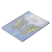 手紙Mの天使のモノグラム ノートブック (左側)