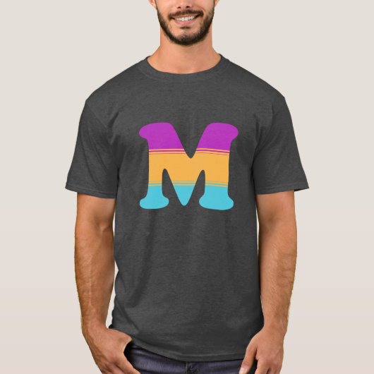 手紙Mの日の出 Tシャツ (正面)