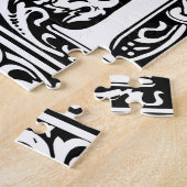 手紙M中世モノグラムアールヌーボー ジグソーパズル (側面)