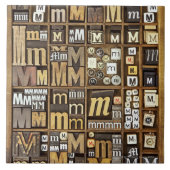 手紙M タイル (正面)