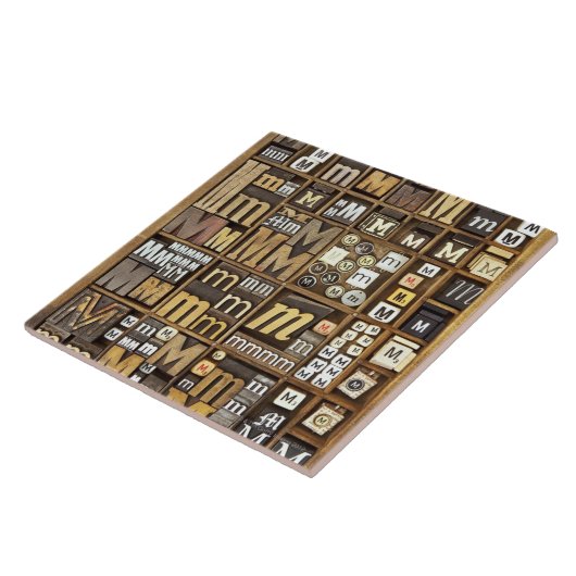 手紙M タイル (側面)