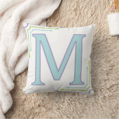 手紙M -モノグラムの枕 クッション (ブランケット)