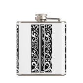 手紙N中世モノグラムアールヌーボー フラスク (裏面)