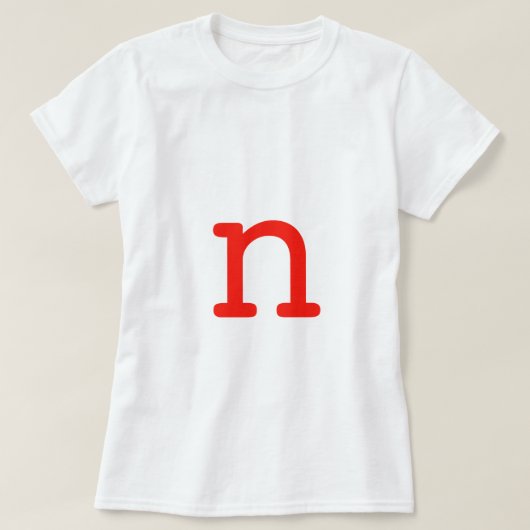 手紙N Tシャツ (デザイン正面)