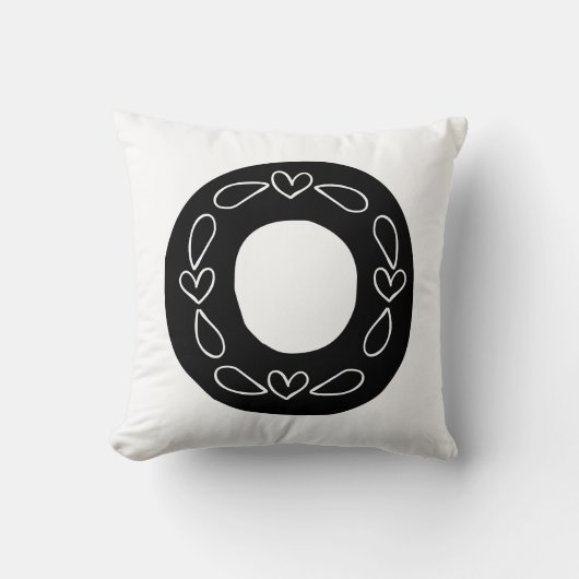 手紙Oの最初の枕 クッション (正面)