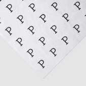 手紙Pまたはイニシャル 薄葉紙 (詳細)