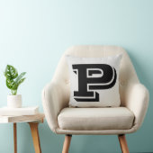 手紙Pモノグラム枕 クッション (椅子)