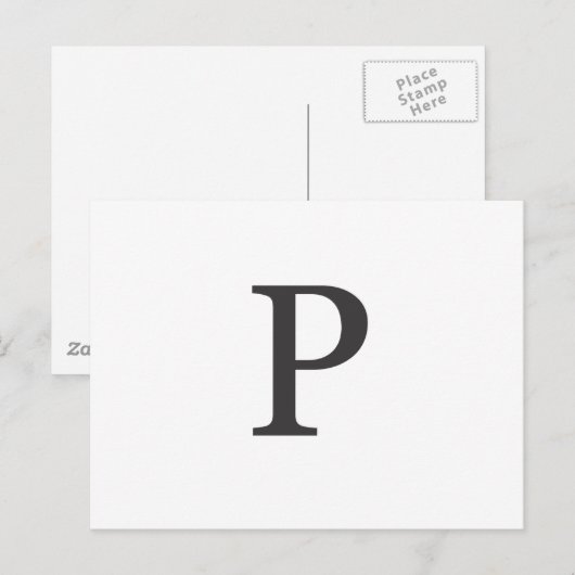 「手紙P」 ポストカード (正面/裏面)