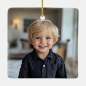 手紙Qモノグラムエレガントクリスマスオーナメント セラミックオーナメント (裏面)