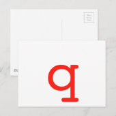 手紙q ポストカード (正面/裏面)