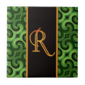 手紙Rのタイル タイル (正面)