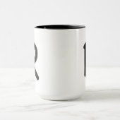 手紙Rの外の白熱 マグカップ (中央)