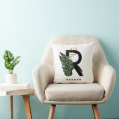 手紙Rモノグラムパーム離れ クッション (椅子)