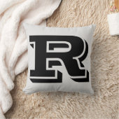 手紙Rモノグラム枕 クッション (ブランケット)