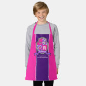 手紙Rロザリアの名前は武器のコートを意味するユニコーン エプロン (着用した状態)