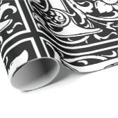 手紙R中世モノグラムアールヌーボー ラッピングペーパー (ロールコーナー)