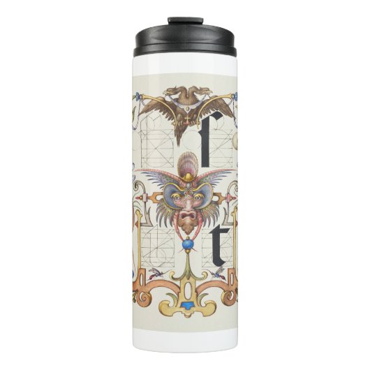 手紙sとtミラ書道家 タンブラー (正面)