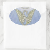 手紙Sエンジェルモノグラム 楕円形シール (バッグ)