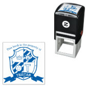 手紙Tクレスト本名前をカスタムするキッズライブラリスタンプ セルフインキングスタンプ (インサイチュ)