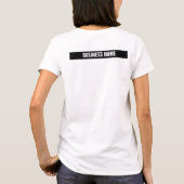 手紙Tシャツ、ロゴ入りの制服企業の、 Tシャツ (裏面)