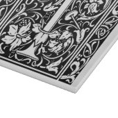 手紙T中世モノグラムアールヌーボー カッティングボード (角)