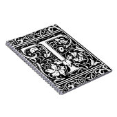 手紙T中世モノグラムアールヌーボー ノートブック (右側)