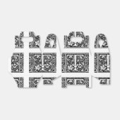 手紙T中世モノグラムアールヌーボー フェイバーボックス (折り畳みなし)