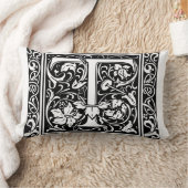 手紙T中世モノグラムアールヌーボー ランバークッション (ブランケット)