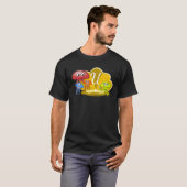 手紙Uモノグラムクラゲ学校の初日 Tシャツ (正面フル)