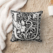 手紙U中世モノグラムアールヌーボー クッション (ブランケット)