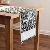 手紙U中世モノグラムアールヌーボー ショートテーブルランナー (インサイチュ)