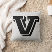 手紙Vモノグラム枕 クッション (ブランケット)
