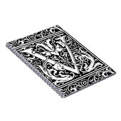 手紙V中世モノグラムアールヌーボー ノートブック (右側)