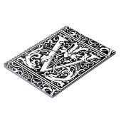 手紙V中世モノグラムアールヌーボー ノートブック (左側)