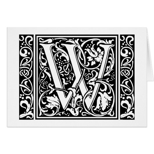手紙W中世モノグラムアールヌーボー (正面横)