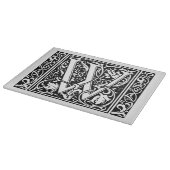 手紙W中世モノグラムアールヌーボー カッティングボード (角)