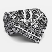 手紙W中世モノグラムアールヌーボー ネクタイ (ロール)