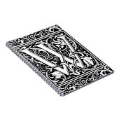 手紙W中世モノグラムアールヌーボー ノートブック (右側)