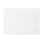 手紙W中世モノグラムアールヌーボー ラップアラウンド宛名ラベル (裏面)