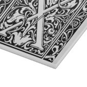 手紙X中世モノグラムアールヌーボー カッティングボード (角)