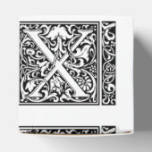 手紙X中世モノグラムアールヌーボー フェイバーボックス (上部)