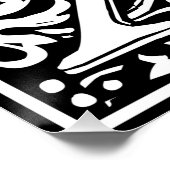 手紙X中世モノグラムアールヌーボー ポスター (コーナー)