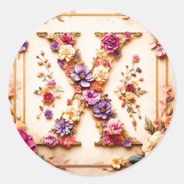 手紙X封筒シール ラウンドシール