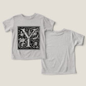 手紙Y中世モノグラムアールヌーボー (デザイン正面&裏面)