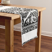 手紙Y中世モノグラムアールヌーボー ショートテーブルランナー (インサイチュ)